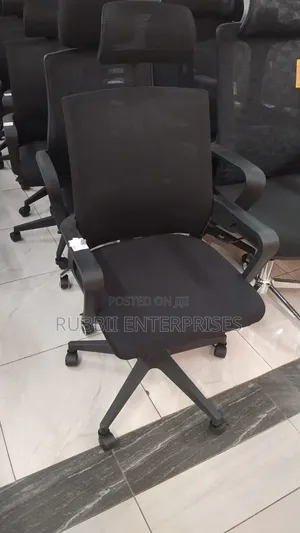 Ergonomic Black Mesh Office Chair With Head Reat