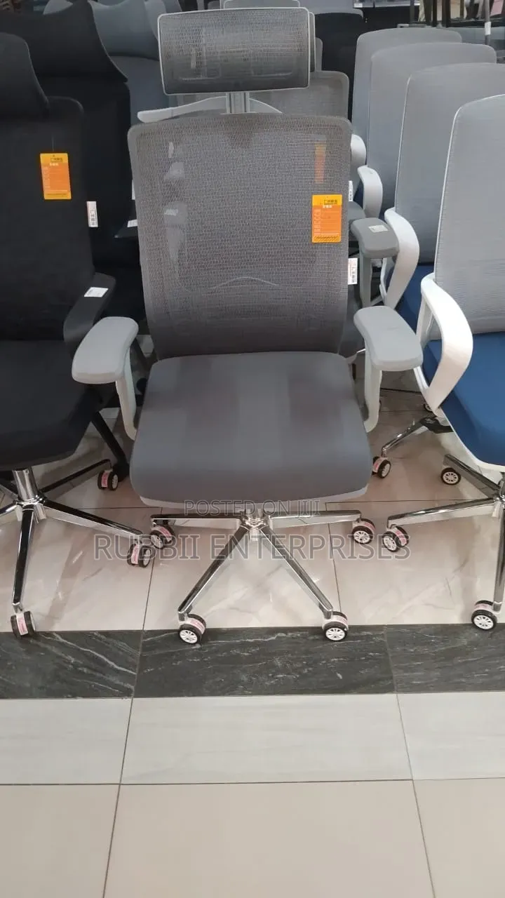 Mesh High-Back Office Chair (Adjustable Head Rest)