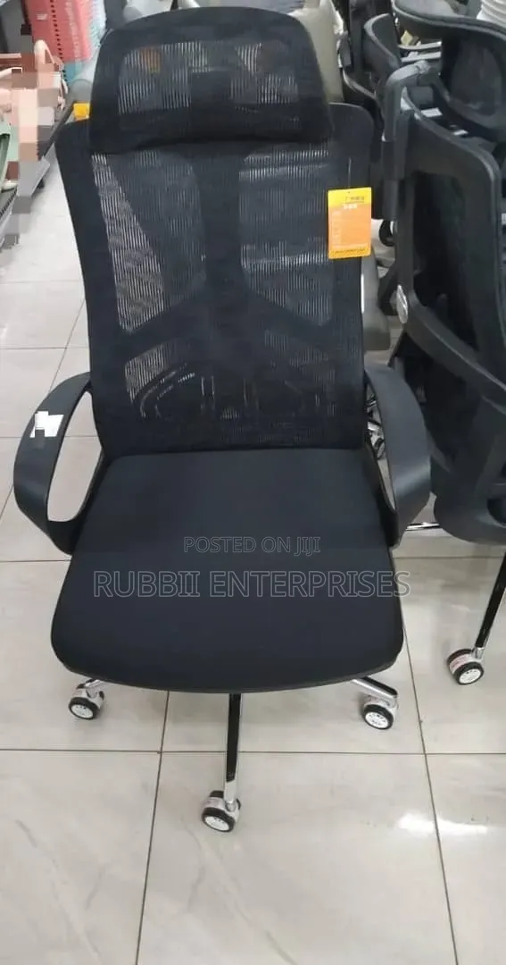 High-Back Black Ergonomic Mesh Office Chair