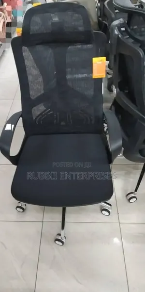 High-Back Black Ergonomic Mesh Office Chair