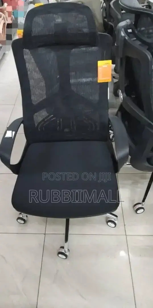 High-Back Black Ergonomic Mesh Office Chair