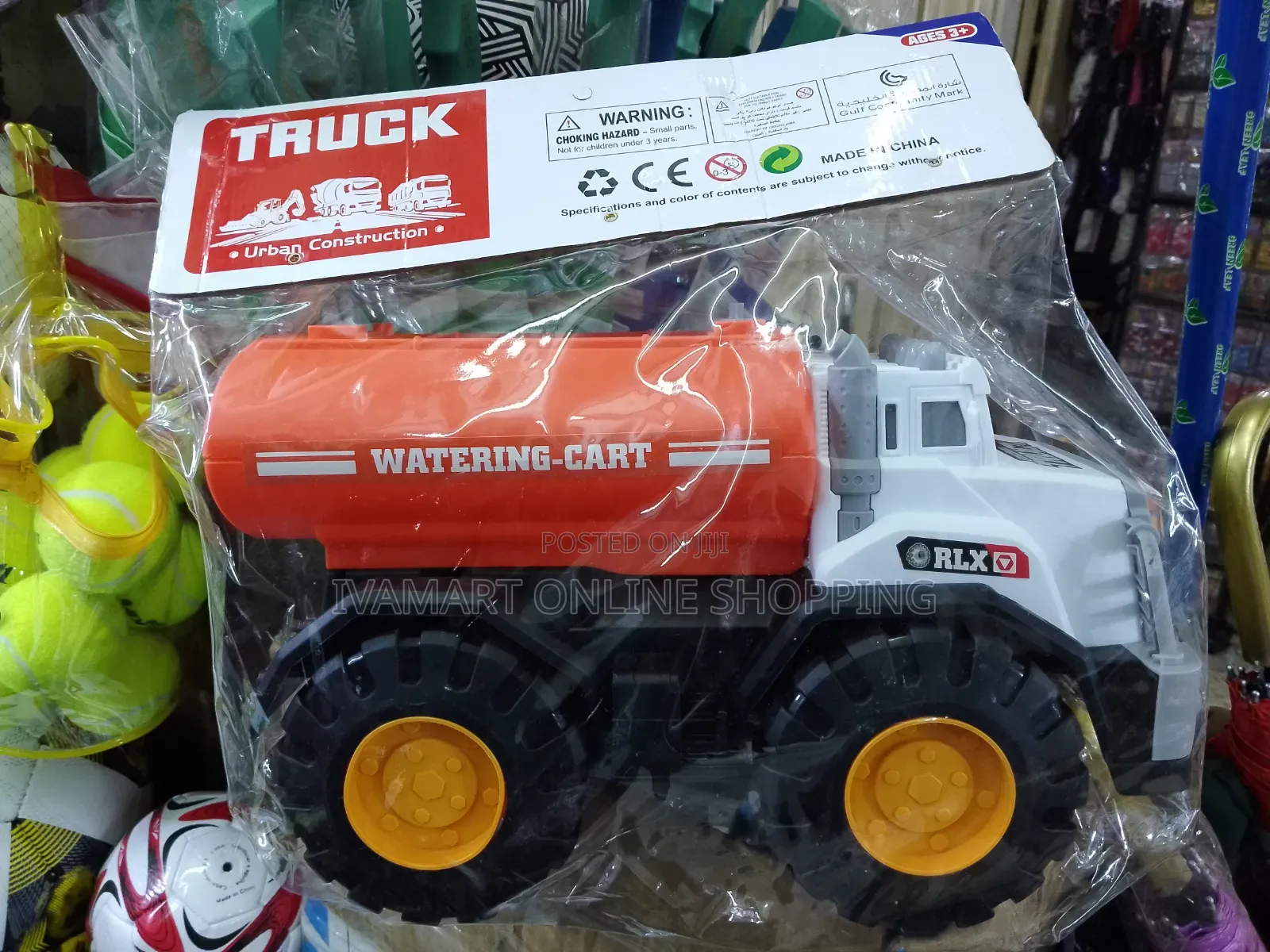 Construction Truck Vehicles Toys for Kids - Big Tires, Manually Pushed