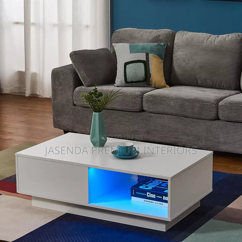 Center Table 100cm White | Coffee Table Free Delivery 