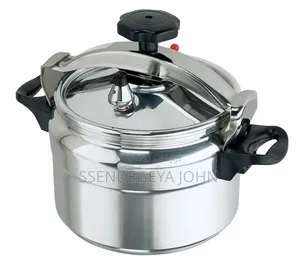 Traditional Polished Aluminum Heavy-Duty Pressure Cooker