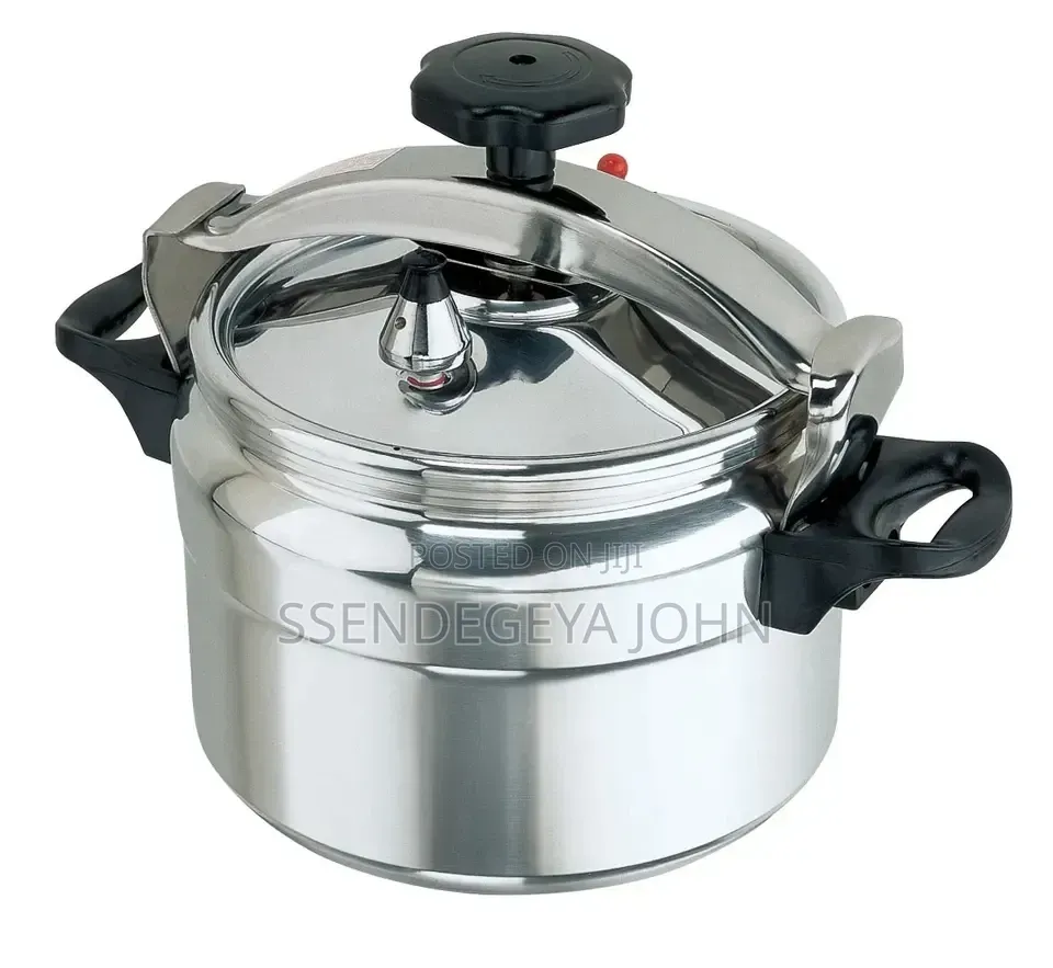 Traditional Polished Aluminum Heavy-Duty Pressure Cooker