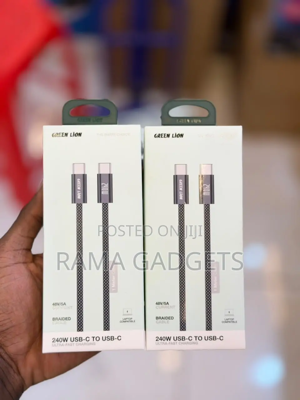 Green Lion 240W USB-C to USB-C Ultra-Fast Charging Cable,