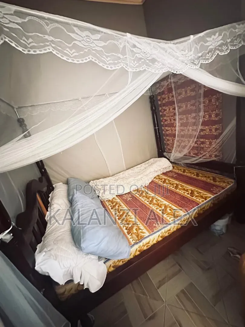 Wooden Bed + Mattress