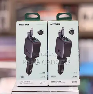 Green Lion Retractable 99W Car Charger