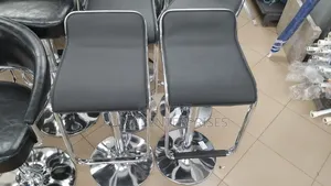 Adjustable Waterfall Faux Leather Bar Stool