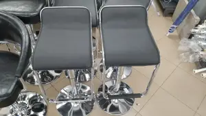 Adjustable Waterfall Faux Leather Bar Stool