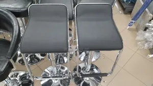 Adjustable Waterfall Faux Leather Bar Stool