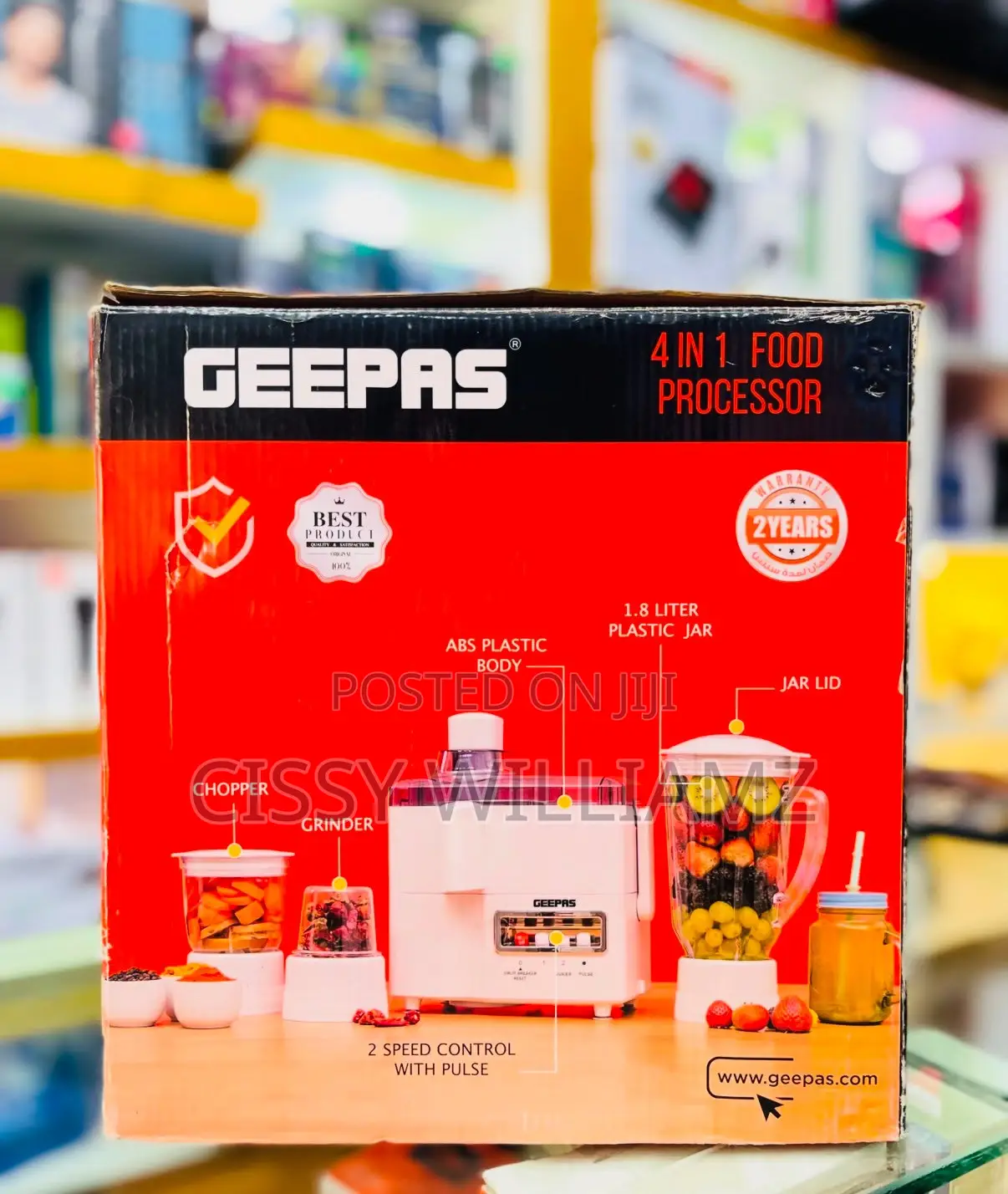Geepas 4 in 1 Food Processor