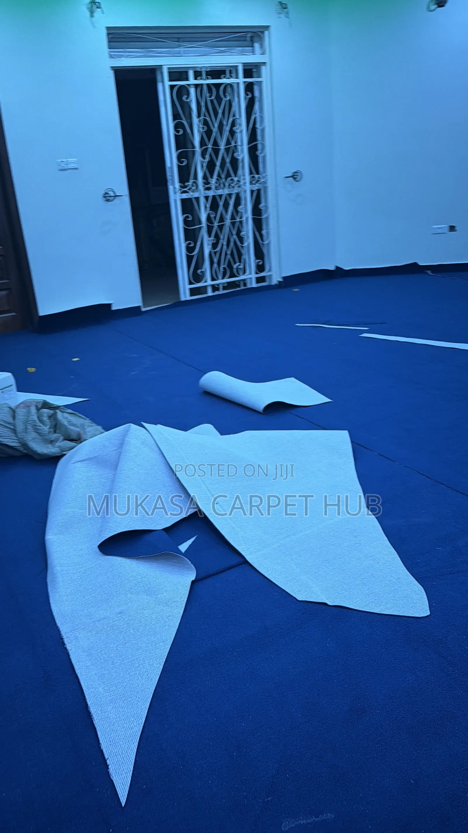 Premium Blue Woolen Carpet for Living Room Bedroom