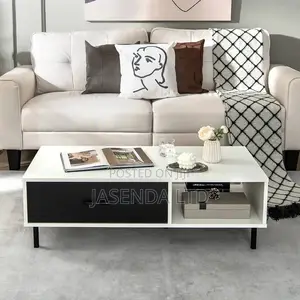 Coffee Table/Center Table – Minimalist White, Brand New