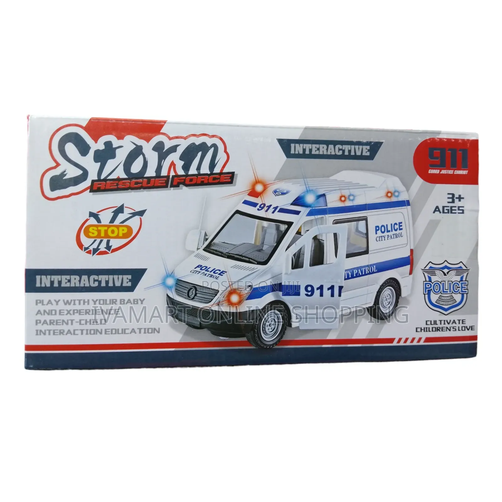 Ambulance Car Toy for Kids - Battery Operated