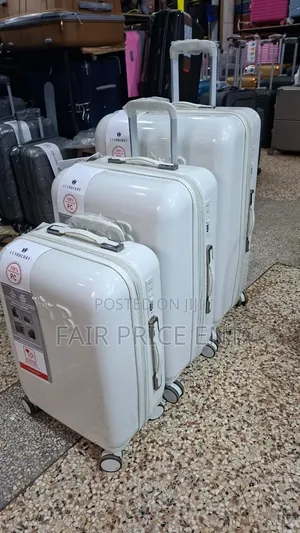 Executive Suitcases. Fullset of 3pcs.Rushberry.( White)