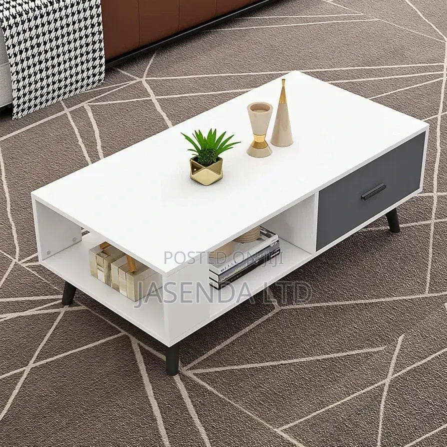Center Table/Coffee Table – Shelf Base, Modern Functional