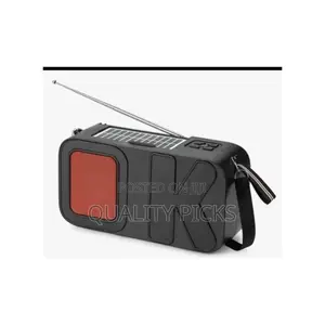 H F Wireless Bluetooth Speaker With Radio and Solar Panel