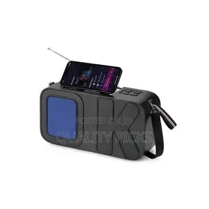 H F Wireless Bluetooth Speaker With Radio and Solar Panel
