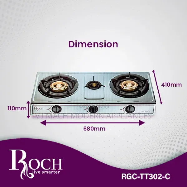 Roch Gas Stove 3 Burners