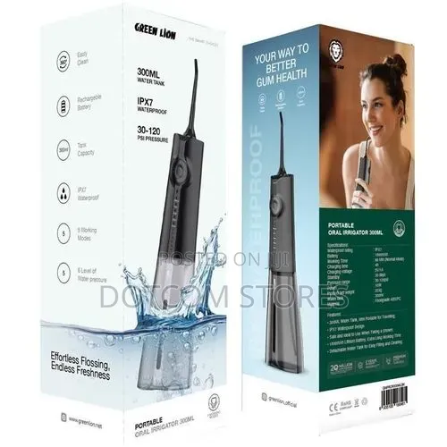 Green Lion Portable Oral Irrigator Dental Flosser,