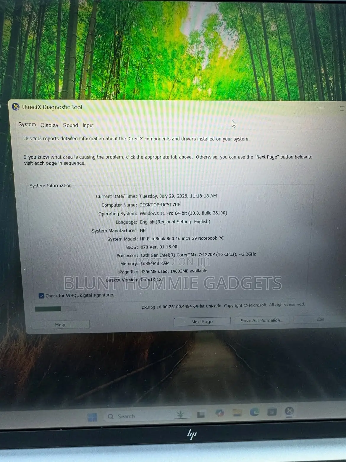 Laptop HP EliteBook 860 G9 8GB Intel Core i7 SSD 256GB