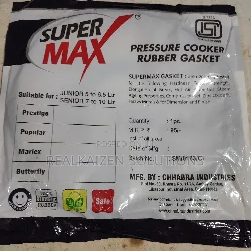 SUPERMAX Pressure Cooker Rubber Gasket| Prestige, Popular, Marlex