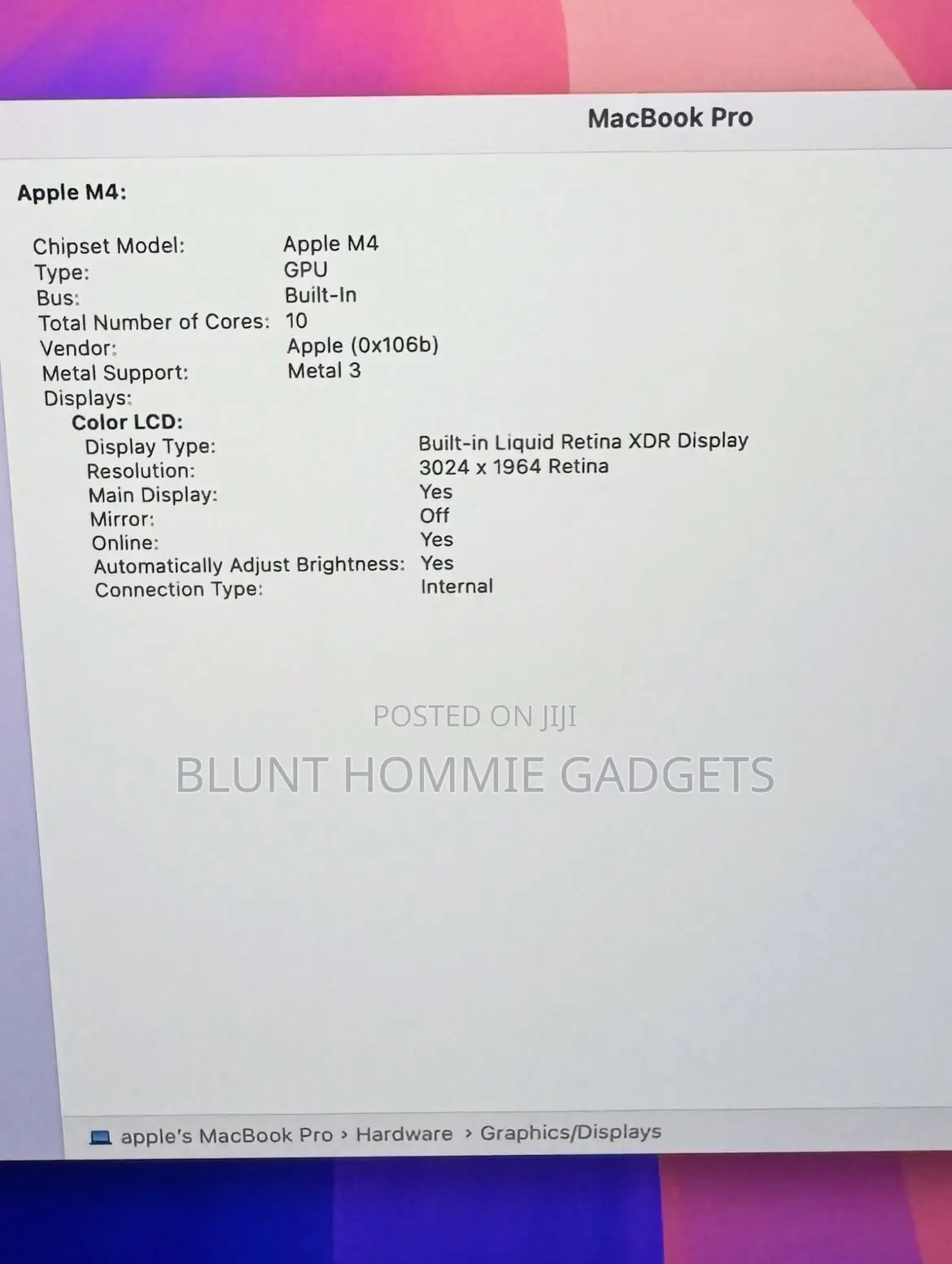 Laptop Apple MacBook Pro 2024 M4 16GB Apple M4 SSD 512GB