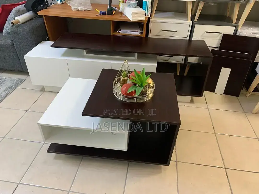 Coffee Table + TV Stand– Modern Design, Negotiable