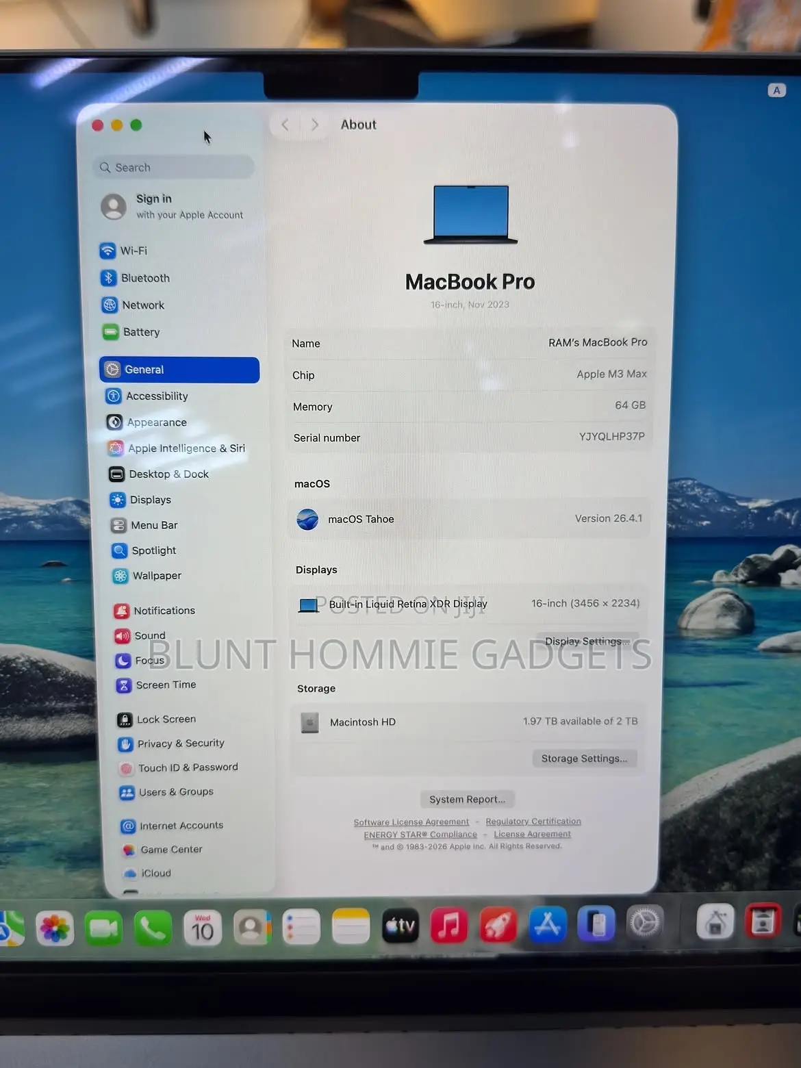Laptop Apple MacBook Pro 2023 M3 Max 16GB Apple M3 Max SSD 2T