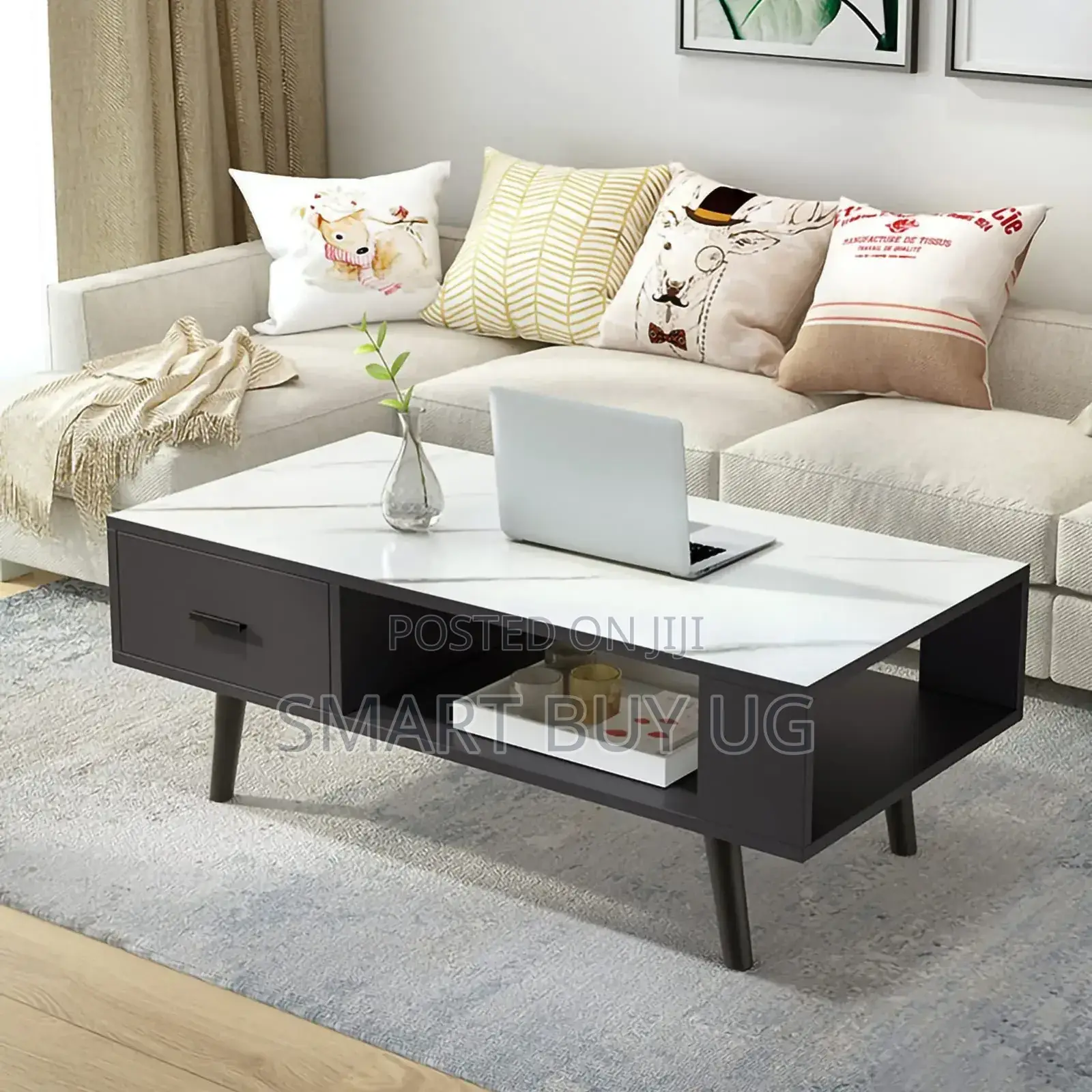 Center Table/Coffee Table – Luxury Marble Finish – Brand New
