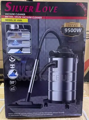 Silver Love 50-Litre Industrial Wet and Dry Metal Drum Vacuum Cleaner