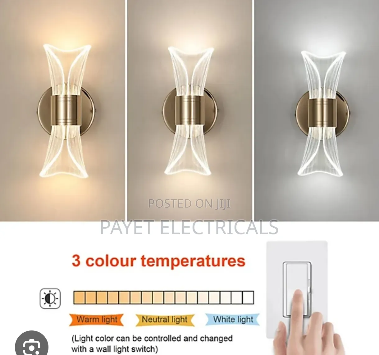 Modern 3colour Wall Light