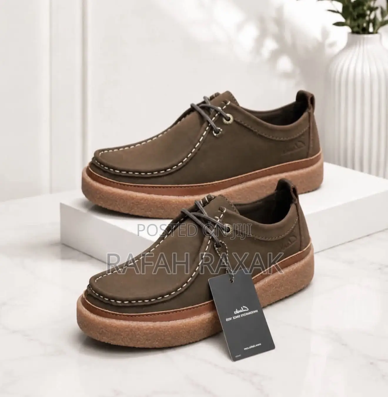 Classic Coffee Brown Clarks Men’s Clarkwood Moc Casual Boat Shoes