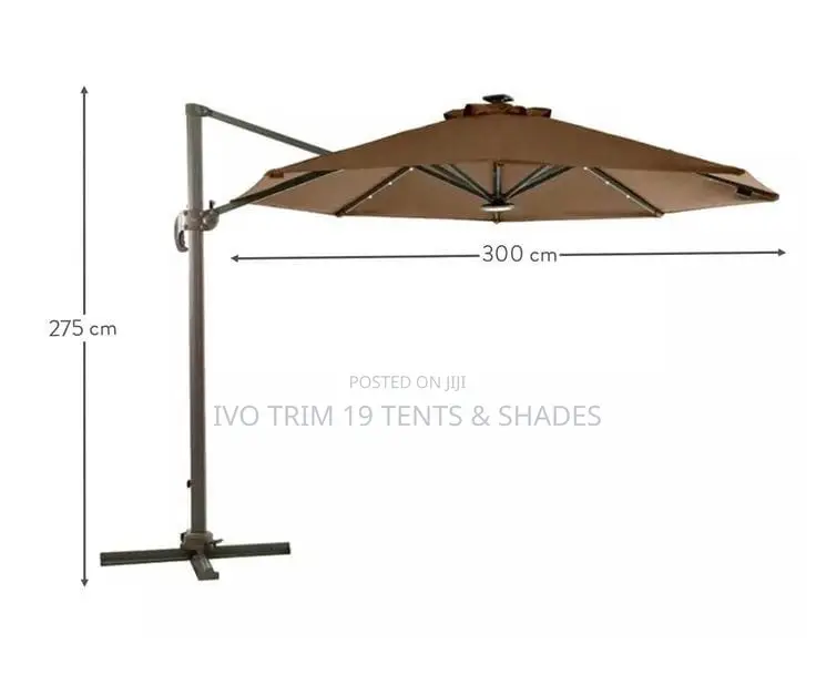 Offset Umbrella or Side-Pole Hanging Sunshade