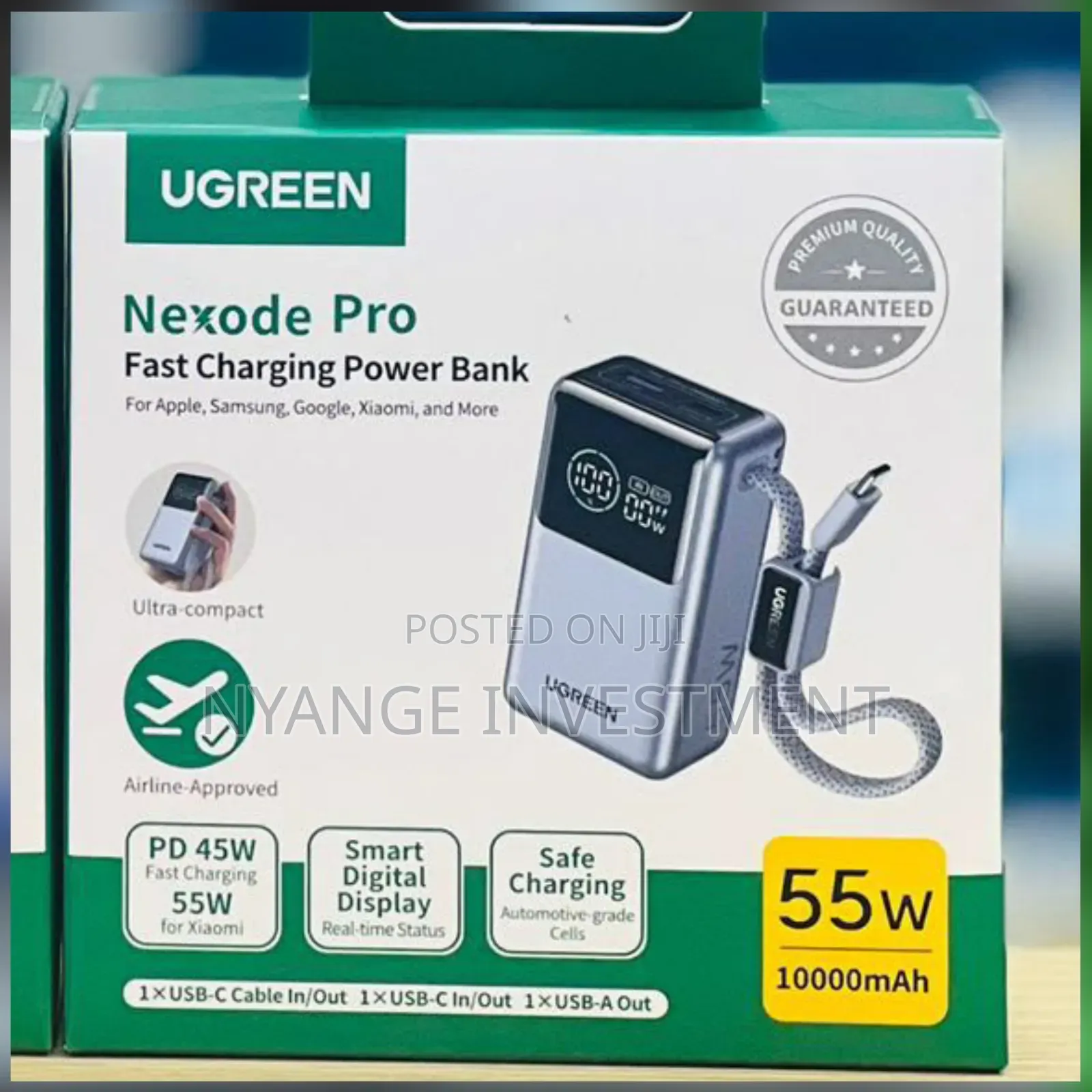 Ugreen Nexode Pro 10,000mAh Power Bank 55W -