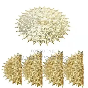 Gold Table Mats in a Dozen