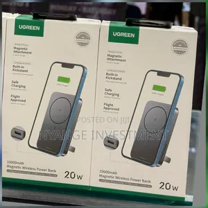 Ugreen Magnetic Wireless Power Bank 10000mAh 20W Black -