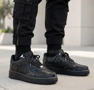 Original Nike Air Force 1 Low X Kobe Bryant “Triple Black” Sneakers