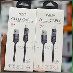 Yesido Ca138c 66w Fast Charging USB-C Cable With Digital Display -
