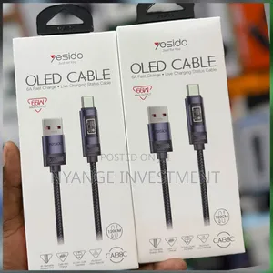 Yesido Ca138c 66w Fast Charging USB-C Cable With Digital Display -