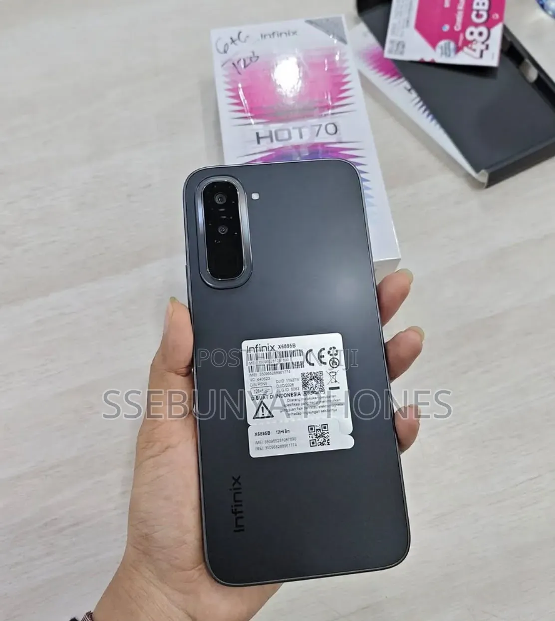 New Infinix Hot 70 256 GB Black