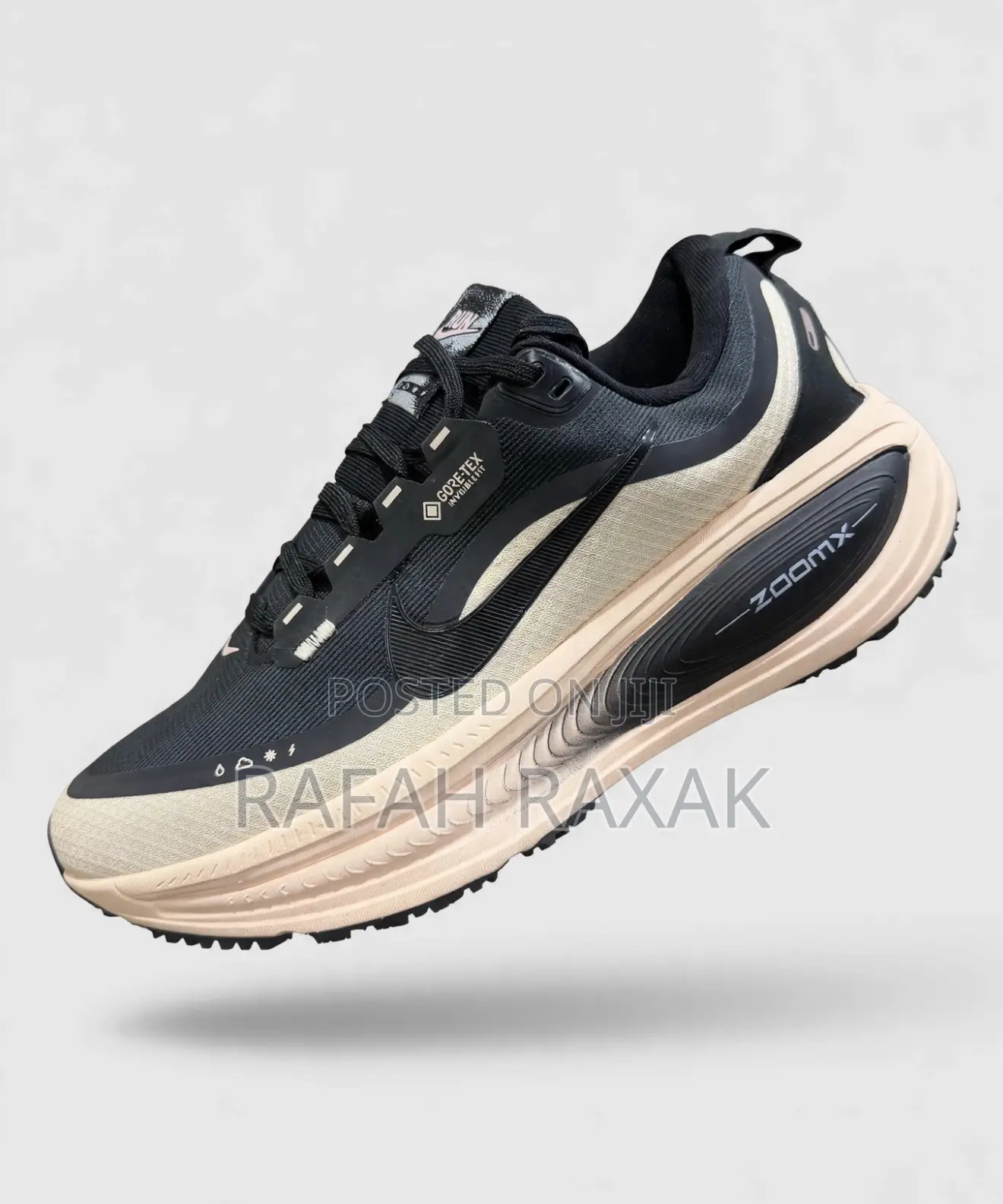 Original Black/Crimson Tint Nike ZoomX Vomero 18 GTX Running Sneakers