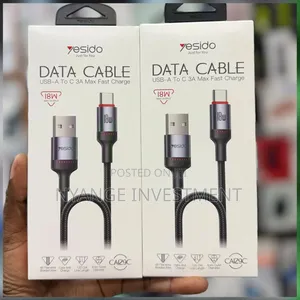 Yesido CA129C 1.2-Meter USB-A to Type-C Fast-Charging Data Cable -