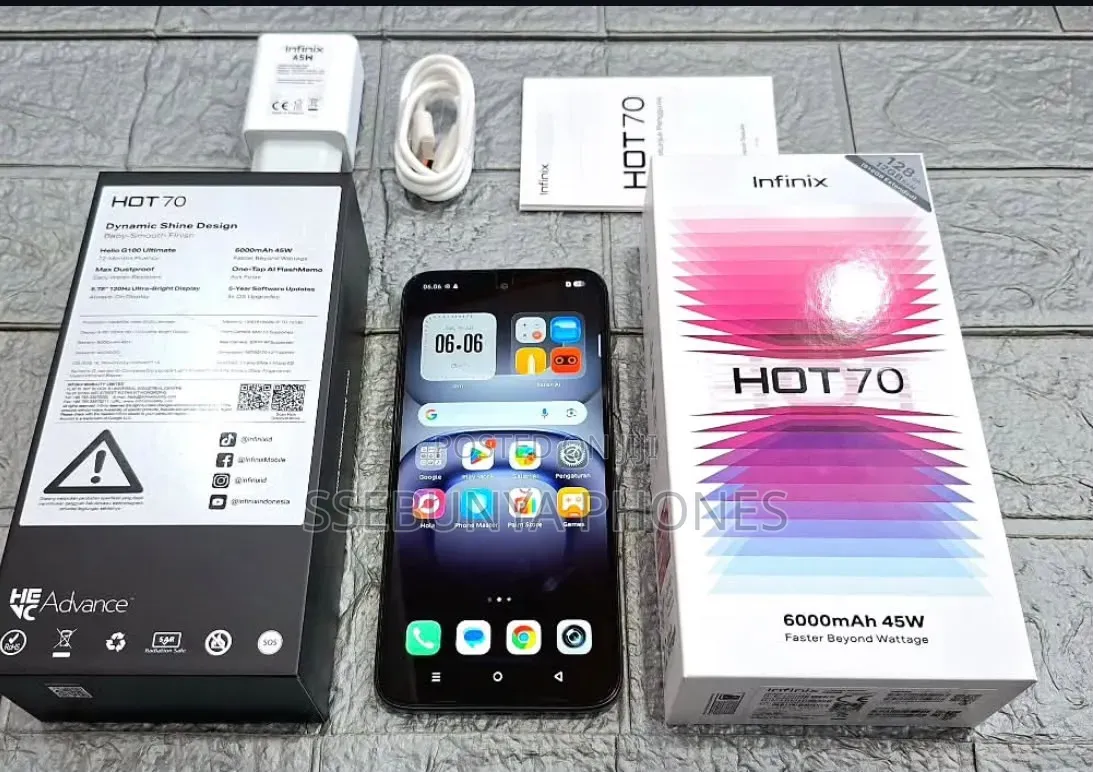 New Infinix Hot 70 256 GB Black
