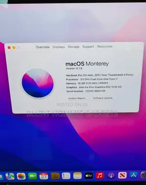 Laptop Apple MacBook Pro 2017 8GB Intel Core i7 SSD 1T