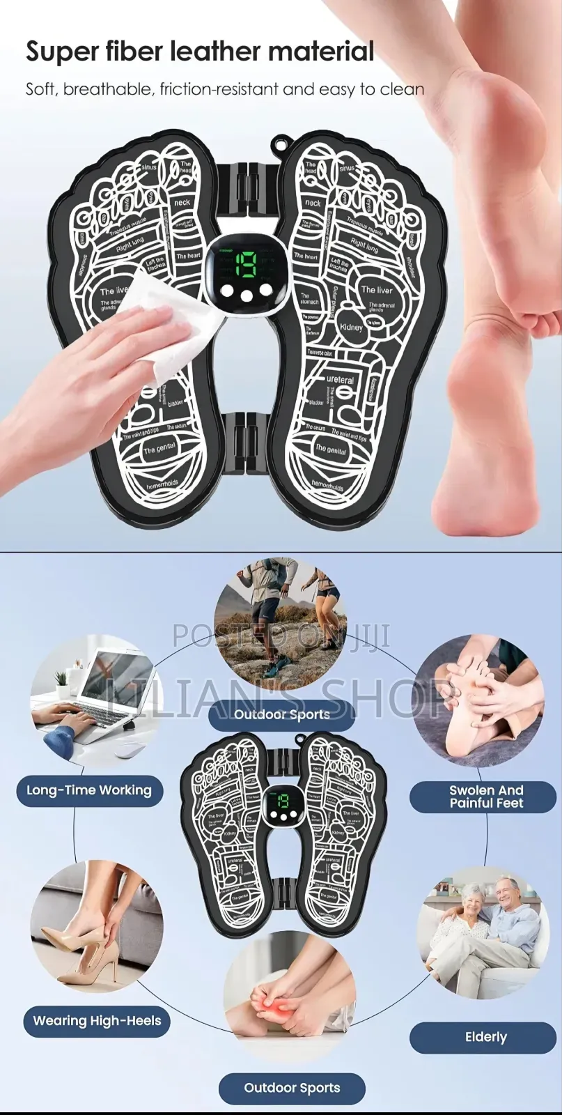 Folding Portable Electric Massage Mat