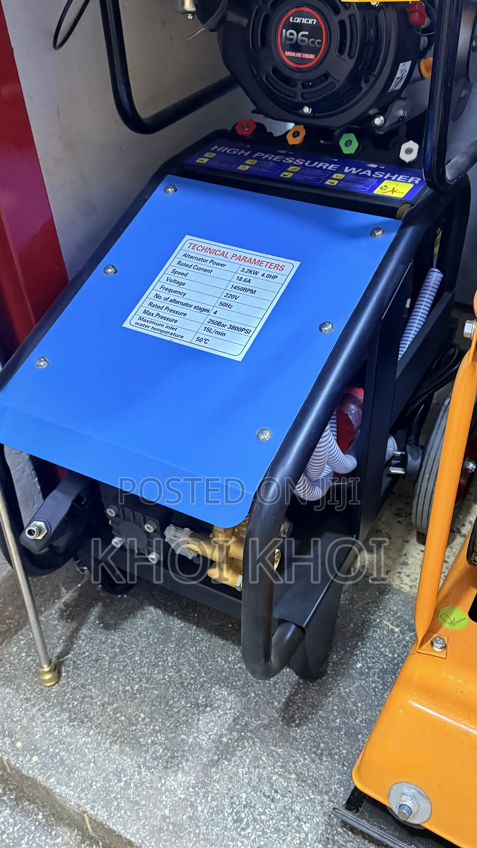 High Pressure Washer 3800psi/250bar