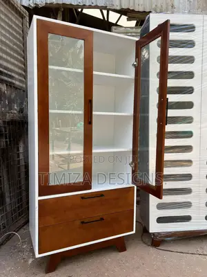 White and Brown Cupboard
