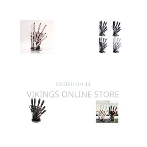 9 Pieces of Stainless Steel Kitchen Cooking Knives Set Chef Block